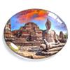 Ayutthaya Thailand Magnet Fridge Refrigerator Freezer Magnet Sticker Souvenir Decorations Oval Crystal Magnet Kitchen Whiteboard view 1