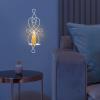 VOSAREA 1set Iron Hanging Tealight Sconce Candle Holder Vintage Wall Art Decor for Home Bedroom Living Room and Weddings Design for Stylish Candle Display view 2