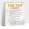 10 Commandments Canvas Wall Art, The Ten Commandments Poster Framed, Motivational Quotes Wall Art for Office, Christian Quotes Canvas Wall Art, Bible Verse Wall Art for Christians Room 24x36 Inches view 1