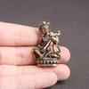 CKSEKD Pure Brass Nepalese Miaoyin Heavenly Maiden Keychain Pendant, Playing Pipa Buddha Statue to Ensure Safety Pendant, 1pcs view 2