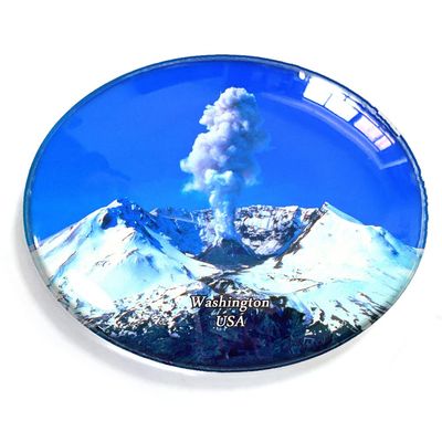 Washington USA Magnet Fridge Refrigerator Freezer Magnet Sticker Souvenir Decorations Oval Crystal Magnet Kitchen Whiteboard