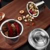 BESTonZON Stainless Steel Seasoning Strainer for Hot Mesh Design for Easy Separation Convenient Chain Hook Multi-purpose Cooking Tool view 2