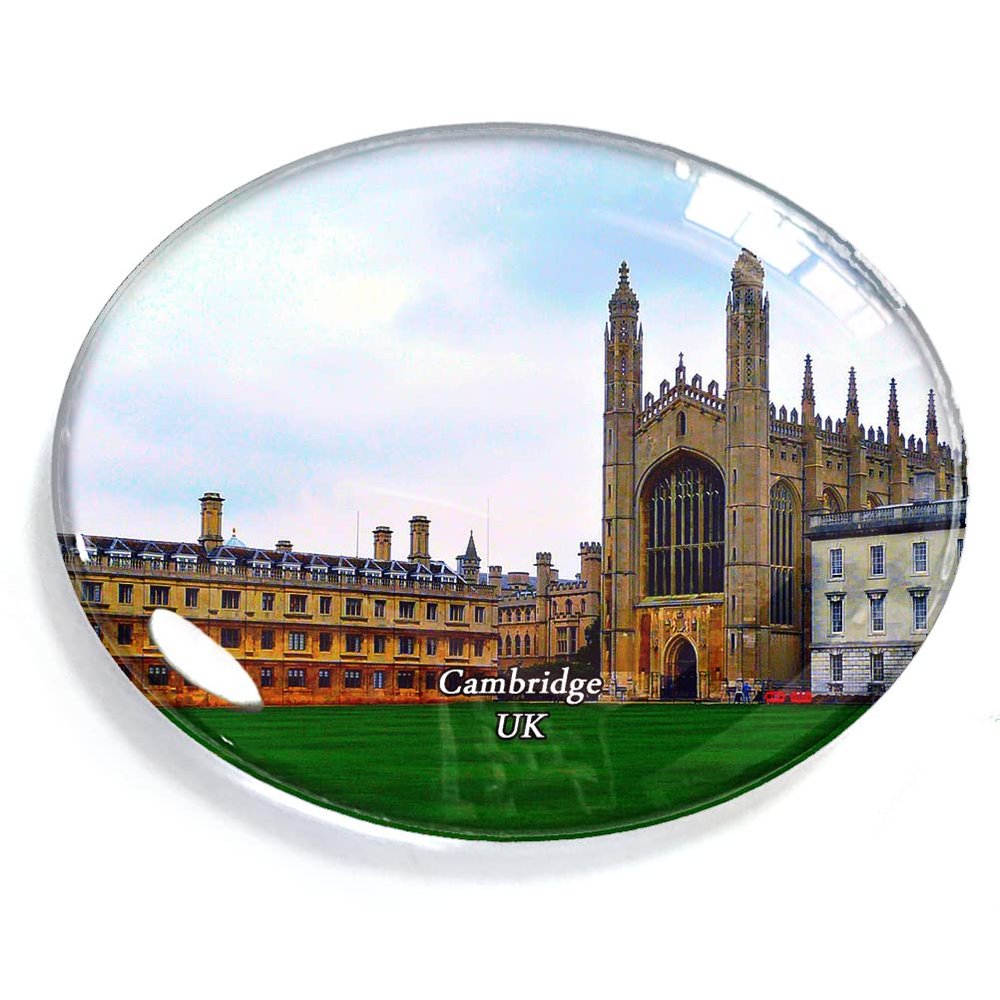 Cambridge UK Magnet Fridge Refrigerator Freezer Magnet Sticker Souvenir Decorations Oval Crystal Magnet Kitchen Whiteboard