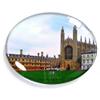Cambridge UK Magnet Fridge Refrigerator Freezer Magnet Sticker Souvenir Decorations Oval Crystal Magnet Kitchen Whiteboard view 1
