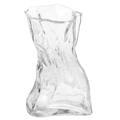 GANAZONO Glass Vase for Fresh/Silk/Dried Flowers Modern Decorative Holder for