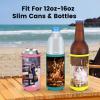 Valyria Custom Slim Can Cooler Sleeves 20 Pack Bulk Personalized Insulated Neoprene Can Coolers Drink Holder with Logo Image Text for Anniversary Wedding Birthday Bachelorette Party Favors view 4