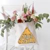 HONTOUTE Women's Graphic Tote Bag More Like Hurricane Tortilla Cotton Canvas Bag Vine Bag Reusable Grocery Handbag Beige view 3