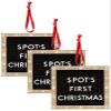 Kate & Milo Pet Holiday Letterboard Personalized Message Christmas Tree Ornament, Social Media Photo Prop, Christmas Countdown or Pet Adoption Announcement (Pack of 3) view 1