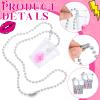 Uiifan 12 Pcs Valentines Party Favors Cup Bride Glass Necklace with Metal Chain Necklace Glasses for Wedding Party Bridal Shower Decorations (Pink) view 4