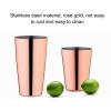 Boston Cocktail Shaker Set, Stainless Steel Rose Gold Glossy Surfaces Leakproof Boston Shaker Set for Drink Mixing view 4
