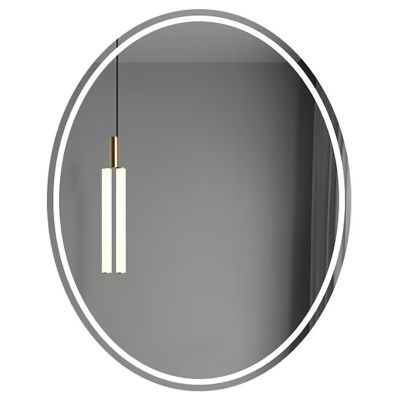 5070cm Oval LED Bathroom Mirror With Light, Illuminated Wall Mounted Bathroom Mirror With 3 Colors Light, Decorative Mirror, Dimmable LED Vanity Mirror, Waterproof, 60x80cm, 70x90cm ( Size : 60x80cm/