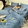 Rusopobe Ice Silk Quilt, Summer Simple Cool Quilt Washable Ice Silk Air Conditioning Comfoter Quilt Blanket for Sleeping(C,200 * 230cm) view 1