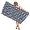 Abstract Lines Beach Towel - 35x71 Inch Sand Proof Water Absorbent Travel Towel for Adults, Geometric Hand Painted Color Blocks Quick Dry Pool Towel Travel Camping Blanket for Yoga Bathroom view 1