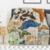 Avalokitesvara Vintage Butterfly Flannel Blanket Super Soft and Warm for Bed Couch Sofa 60x50 Inch for Teen Blanket view 1