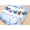 Avalokitesvara Christian Butterfly with Bible Verse Flannel Blanket Super Soft and Warm for Bed Couch Sofa 120x90 Inch King Blanket for Family view 2