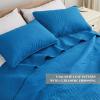 Exclusivo Mezcla Queen Quilt Bedding Set, Lightweight Royal Blue Quilts Queen Full Size for All Seasons, Soft Microfiber Bedspreads Coverlets Bed Cover with Leaf Pattern, 3 Piece view 3