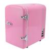 Asixxsix Mini Fridge, 4L Portable Cooler and Warmer Makeup Refrigerator with DC12V Car Plug for Food Skincare , Beauty Fridge for Bedroom, Office, Car, Dorm (US view 1