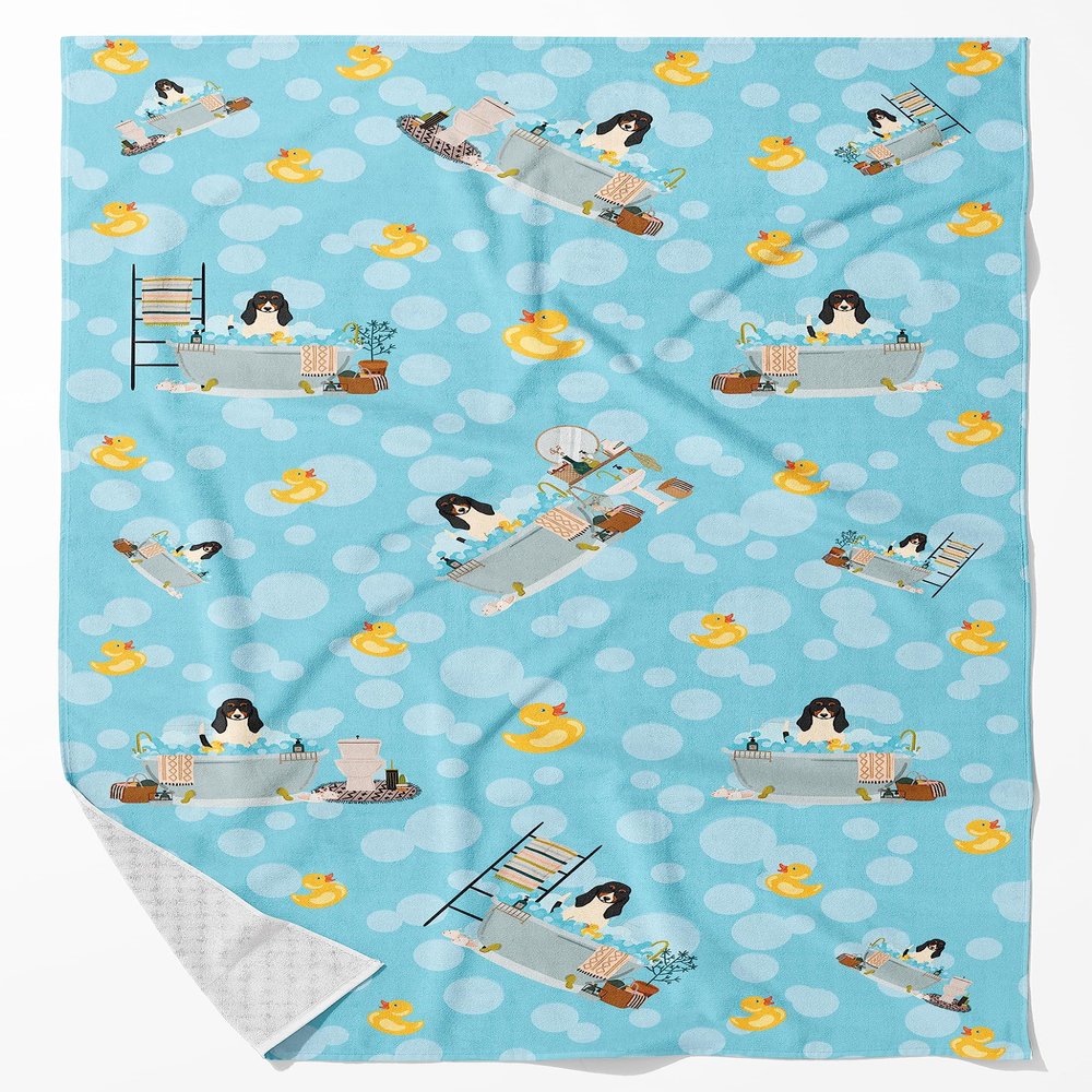 Caroline's Treasures WDK5741BTLG Swiss Hound in Bathtub Bath Towel Large
