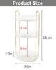Asayuee 360 Rotating Makeup Organizer,3 Tier Large Capacity Make Up Organizers and Storage,Skincare Perfume Vanity Organizers,Bathroom Cosmetics Storage Organizer Countertop (Clear-3 Tier) view 2