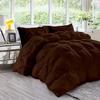Daksh Linen Pinch Pleated Soft 400 GSM All Season Chocolate 5 Piece Queen Size Comforter Set (Comforter + 4 Pillowcases) 600 Series Egyptian Cotton Comforter Bedding Set view 2