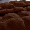 Daksh Linen Pinch Pleated Soft 400 GSM All Season Chocolate 5 Piece Queen Size Comforter Set (Comforter + 4 Pillowcases) 600 Series Egyptian Cotton Comforter Bedding Set view 4