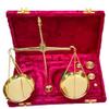 Navirock Brass Vintage Apothecary Scale, Red Accents view 1
