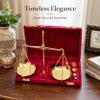 Navirock Brass Vintage Apothecary Scale, Red Accents view 3