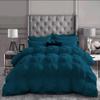 Daksh Linen Pinch Pleated Soft 400 GSM All Season Teal 5 Piece Oversized King Size Comforter Set (Comforter + 4 Pillowcases) 600 Series Egyptian Cotton Comforter Bedding Set view 1