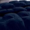 Daksh Linen Pinch Pleated Soft 400 GSM All Season Navy Blue 5 Piece Twin Size Comforter Set (Comforter + 4 Pillowcases) 600 Series Egyptian Cotton Comforter Bedding Set view 4