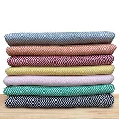 Hello ACCESORIES 100% Cotton Turkish Beach Towel 38X70 Inches | Quick Dry, Lightweight and Sand Free | Turkish Peshtemal for Bath, Beach, SPA and Gym (38X70 Inches, Blue)