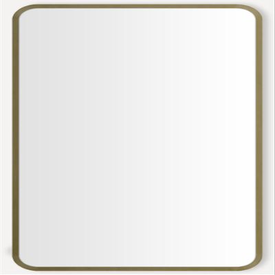 Robern CC2034D4RCTU Craft Series 19-1/4" x 34-1/4" Framed Single Door Medicine Cabinet with Soft Close Hinges and Electric Upgrade - Aged Brass