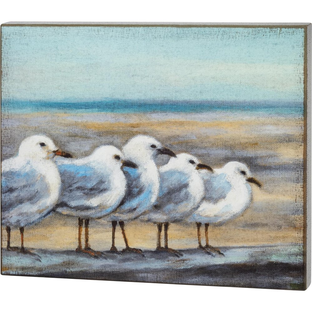 Box Sign - Seagulls