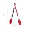 BESTOYARD 1pc Christmas food clips Buffet Tongs stainless steel Serving Tongs Ice Tong heavy duty grilling tong Kitchen Silicone Tongs mini clips kitchen supplies fixture small view 3