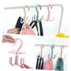 Hangers 8pcs 360 Hanger Hook Closet Organizer Handbag Bag Holder Shelf Tie Rack to Rotate Hanger Hanging Clothes Rack view 1