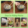 TEANAGOO 12 Pcs Matcha Whisk Set Black,Ceramic Matcha Set,Matcha Kit for Ceremony,Complete Travel Matcha Tea Set,Matcha Set Whisk and Bowl with 2 Cups(7.2oz)/Traveling Bag,Gifts for Matcha Lover view 3