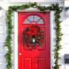 Rooster Chicken Wreath, Artificial Pine Needle Wreath for Front Door Winter Autumn Wreath Ornament Xmas Wall Garland for Party Home Decoration-B view 2