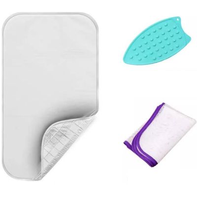 NILZA Ironing Mat Portable Ironing Blanket Heat Resistant, Ironing Pad Mat Travel Ironing Board Mat 38"x28" 48"x22", Ironing Pad for Washer,Dryer,Table Top (Color : B, Size : 140x80cm/55x32in)
