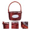 jojofuny 1pc Portable Woven Flower Basket for Wedding Photo Prop Multi-scene Decorative Container for Flowers Petals and Boho Style view 4