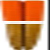 Aoba 535942 Chopsticks Style Hosotake Modern Orange 9.1 inches (23 cm), Dishwasher Safe, Made in Japan