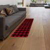 Libaoge Kitchen Mat Rug Set of 2 Rustic Red and Black Buffalo Plaid Runner Rug Anti-Fatigue Comfort Memory Foam Standing Mat Non-Slip Floor Door Mat for Bathroom Bedroom 18x30in+18x60in view 3
