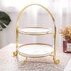 2 Tier Pastry Cupcake Fruit Plate Serving Dessert Holder Wedding Party Cupcake Dessert Stand Home Deco for Dessert Table view 3