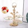 3 Tier Glass Fruit Tray Candy Cupcake Serving Tray Holder Countertop Desk Dessert Plate Platter Display Home Kitchen for Dessert Table view 3