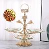 3 Tier Glass Fruit Tray Candy Cupcake Serving Tray Holder Countertop Desk Dessert Plate Platter Display Home Kitchen for Dessert Table view 4