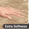 DEXDE Bathroom Rugs Mat, Soft Plush Shaggy Microfiber Bath Rug Non Slip Bath Mats for Bathroom Runner Floor, Machine Washable Absorbent Carpet for Shower Tub, Beige 24"x47" view 4