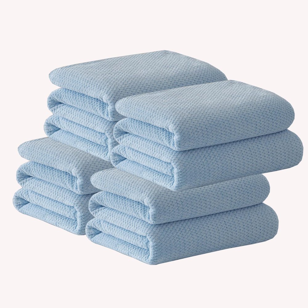 Bath Sheets Towels for Adults Soft & Absorbent Cotton Towel Sets Microfiber Bath Towel for Shower Pool Beach Bathroom Super Absorbent Soft Quick Dry, 4 Piece (57.0 * 33.4inch, Blue)