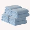 Bath Sheets Towels for Adults Soft & Absorbent Cotton Towel Sets Microfiber Bath Towel for Shower Pool Beach Bathroom Super Absorbent Soft Quick Dry, 4 Piece (57.0 * 33.4inch, Blue) view 1