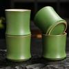 Angoily Creative Ceramic Tea Mug Vintage Design Small Water Cup for Tea Juices Smooth Finish Home Office Use view 3