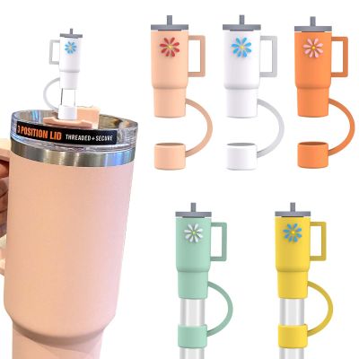 AIERSA 5Pcs Straw Cover Cap for Stanley Cup, Silicone Straw Topper Compatible with Stanley 30&40 Oz Tumbler with Handle,Mini Cup Straw Tip Covers for Stanley Cups Accessories