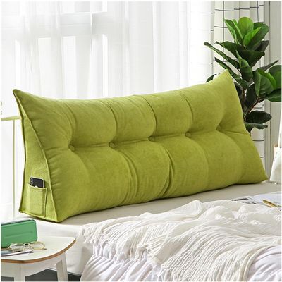 COZMAX Triangle Pillow Wedge Bed TV Pillow Adult Bed Back Support Bed/Sofa Long Reading Pillow, Bed Head Pillow Queen Bed Pillow/Triangle Bedside Cushion (Color : K, Size : 150cm/59inch)