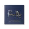 Bridal Shower Guest Book Sign-in book for Future Bride Miss to Mrs Custom Guest Book, Personalized Album - Navy Gold (9x6) view 1